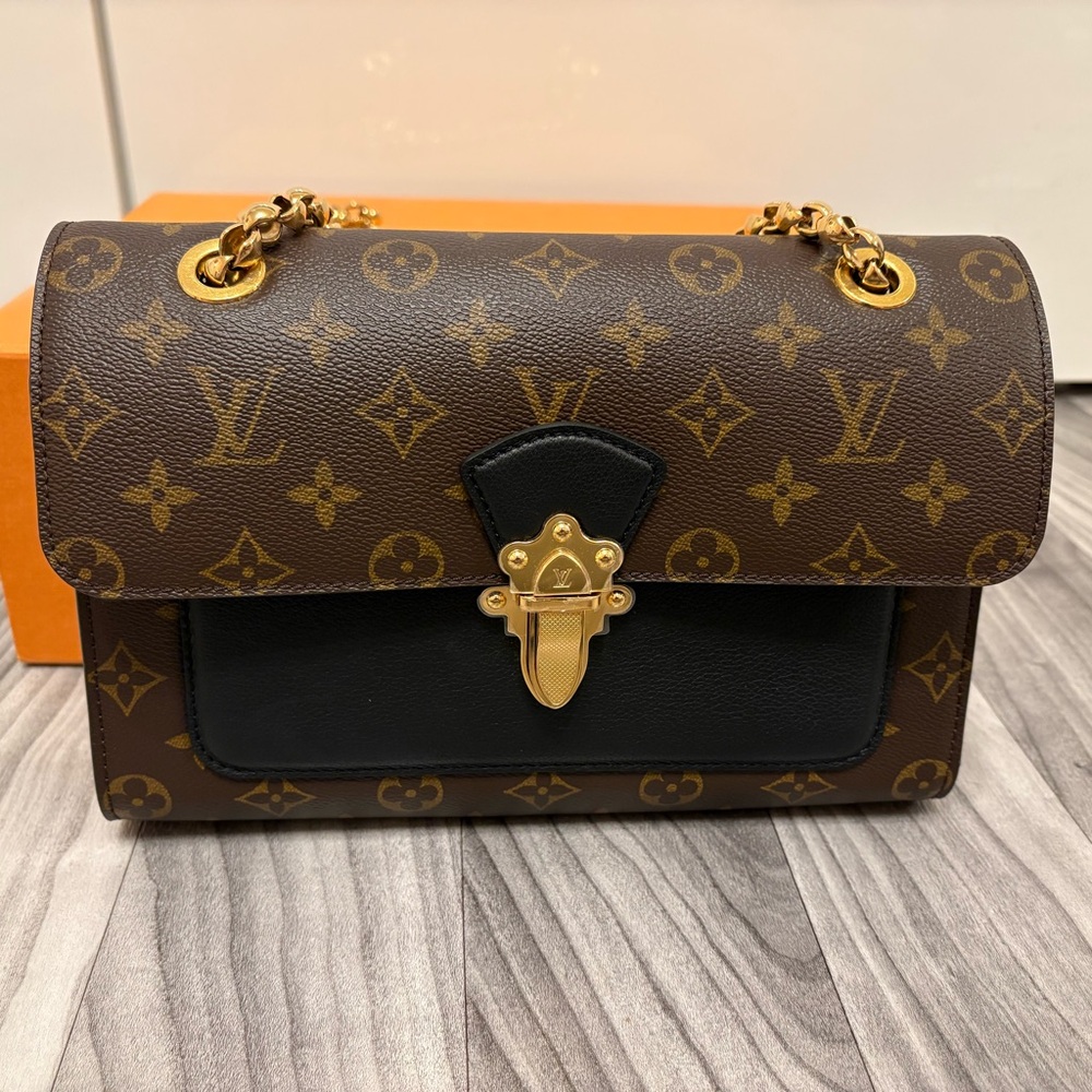 Louis Vuitton Brown Monogram Chain Shoulder Bag